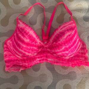 PINK bralette bra strappy back size 34 b